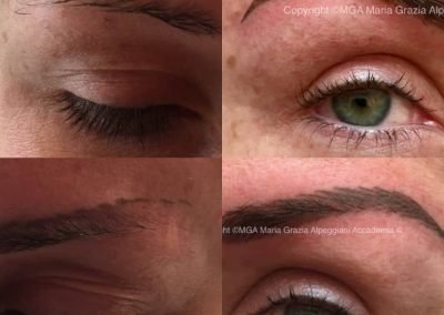 sopracciglio realistico trucco permanente