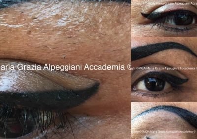 eye liner grafico superiore